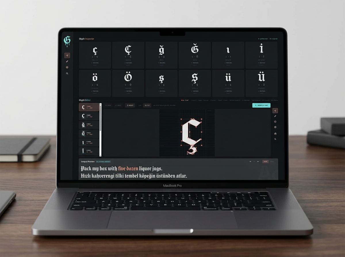 ConvertoFonto on MacBook