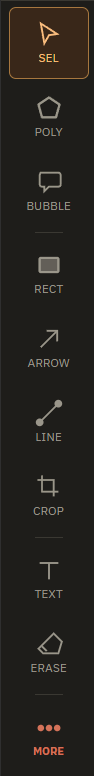 FieldMarker main toolbar with primary annotation tools